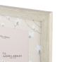 Laura Ashley Magnolia Photo Frame Matt White and Grey