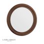 Laura Ashley Tate Mirror Dark Wood 60cm