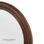 Laura Ashley Tate Mirror Dark Wood 60cm