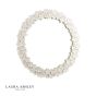 Laura Ashley Romsey Mirror Matt White 65cm