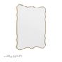 Laura Ashley Medora Mirror Matt Gold 64.5 X 49.5cm