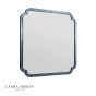 Laura Ashley Martham Mirror Smoked Blue 65 X 65cm
