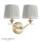 Laura Ashley Hemsley 2 Light Wall Light Matt Antique Brass With Shade