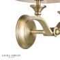 Laura Ashley Hemsley 2 Light Wall Light Matt Antique Brass With Shade