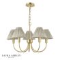 Laura Ashley Willowbrook 5 Light Pendant Matt Antique Brass With Shade