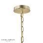 Laura Ashley Willowbrook 5 Light Pendant Matt Antique Brass With Shade
