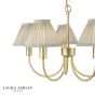 Laura Ashley Willowbrook 5 Light Pendant Matt Antique Brass With Shade