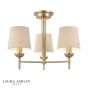 Laura Ashley Sullivan 3 Light Semi-Flush Matt Champagne With Shade