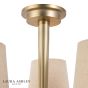 Laura Ashley Sullivan 3 Light Semi-Flush Matt Champagne With Shade