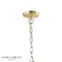Laura Ashley Scoop Pendant Textured Glass and Matt Antique Brass