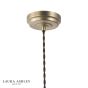 Laura Ashley Vintage Pendant Textured Glass and Matt Antique Brass