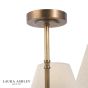 Laura Ashley Denston 3 Light Semi-Flush Antique Bronze With Shade