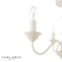 Laura Ashley Tate 3 Light Semi-Flush Distressed White