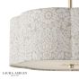 Laura Ashley Delamore 2 Light Semi-Flush Grey and Matt Antique Brass