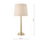 Laura Ashley Sullivan Table Lamp Matt Champagne With Shade