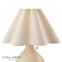Laura Ashley Mr Jones Table Lamp Cream Ceramic and Antique Brass With Shade