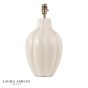 Laura Ashley Scallop Table Lamp Cream Ceramic and Matt Antique Brass Base Only