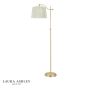 Laura Ashley Hemsley Floor Lamp Matt Antique Brass With Shade