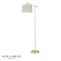 Laura Ashley Hemsley Floor Lamp Matt Antique Brass With Shade