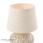 Laura Ashley Kentford Table Lamp Grey Ceramic and Antique Brass With Shade