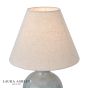 Laura Ashley Pussywillow Twin Pack Table Lamp Blue Ceramic and Polished Chrome With Shade