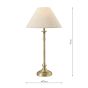 Laura Ashley Ludchurch Table Lamp Matt Antique Brass With Shade
