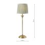 Laura Ashley Hemsley Table Lamp Matt Antique Brass With Shade