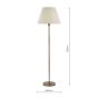 Laura Ashley Denston Floor Lamp Antique Bronze With Shade