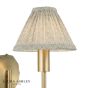Laura Ashley Willowbrook Wall Light Matt Antique Brass With Shade