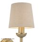 Laura Ashley Sullivan Wall Light Matt Champagne With Shade