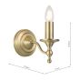 Laura Ashley Ludchurch Wall Light Matt Antique Brass Bracket Only