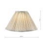 Laura Ashley Longcroft Natural Cotton Scalloped Shade 30cm/12 Inch