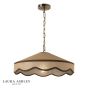 Laura Ashley Buckenham Pendant Rattan and Antique Brass