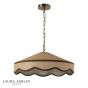 Laura Ashley Buckenham Pendant Rattan and Antique Brass
