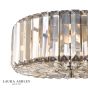 Laura Ashley Fernhurst 3 Light Flush Antique Brass and Champagne Crystal