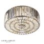 Laura Ashley Fernhurst 4 Light Semi-Flush Antique Brass and Champagne Crystal