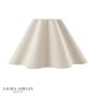 Laura Ashley Wavy Cream Cotton Scalloped Shade 41cm/16 Inch