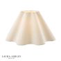 Laura Ashley Wavy Cream Cotton Scalloped Shade 41cm/16 Inch