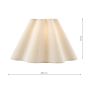 Laura Ashley Wavy Cream Cotton Scalloped Shade 31cm/12 inch