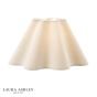 Laura Ashley Wavy Cream Cotton Scalloped Shade 26cm/10 Inch