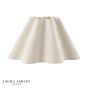 Laura Ashley Wavy Cream Cotton Scalloped Shade 26cm/10 Inch