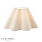 Laura Ashley Wavy Cream Cotton Scalloped Shade 26cm/10 Inch