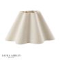 Laura Ashley Wavy Cream Cotton Scalloped Shade 26cm/10 Inch
