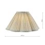 Laura Ashley Longcroft Natural Cotton Scalloped Shade 40cm/16 Inch