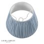 Laura Ashley Wrighton Blue Cotton Tapered Drum Shade 40cm/16 Inch