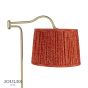 Joules Petworth Floor Lamp Matt Antique Brass With Shade