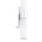 Lars 2 Light Bathroom Wall Light Polished Chrome and White Frosted Acrylic IP44
