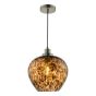 Leandra Pendant Tortoiseshell Glass and Antique Brass