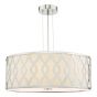 Locryn 4 Light Pendant Polished Chrome and Ivory