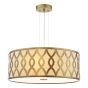 Locryn 4 Light Pendant Brushed Bronze and Taupe